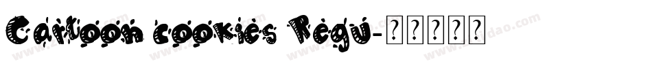 Cartoon cookies Regu字体转换